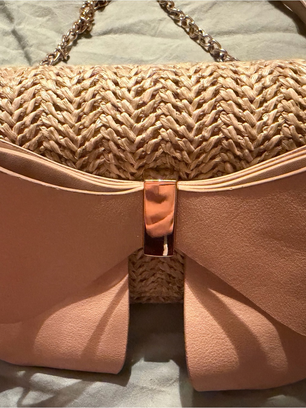 Like Dreams pink bow Crossbody Bag